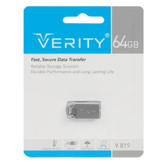 تصویر فلش مموری وریتی مدل V819 USB3.0 ظرفیت 64 گیگابایت