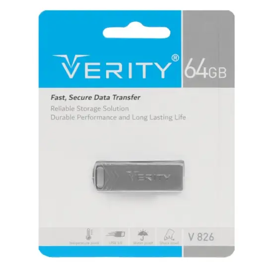 تصویر فلش مموری وریتی مدل V826 USB3.0 ظرفیت 64 گیگابایت