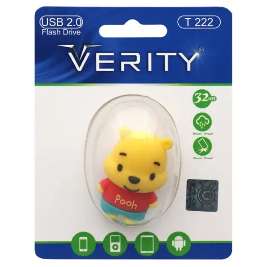 تصویر فلش مموری وریتی مدل T222 USB2.0 ظرفیت 32 گیگابایت عروسکی