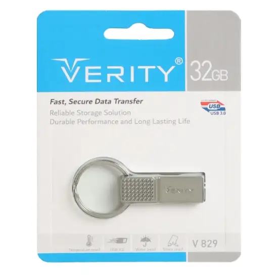تصویر فلش مموری وریتی مدل V829 USB3.0 ظرفیت 32 گیگابایت