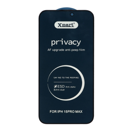 تصویر گلس گوشی Full Cover Privacy X Mart - ESD برای iPhone 15 Pro Max