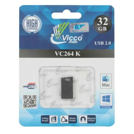 تصویر فلش مموری ویکومن مدل VC264 K USB2.0 ظرفیت 32 گیگابایت