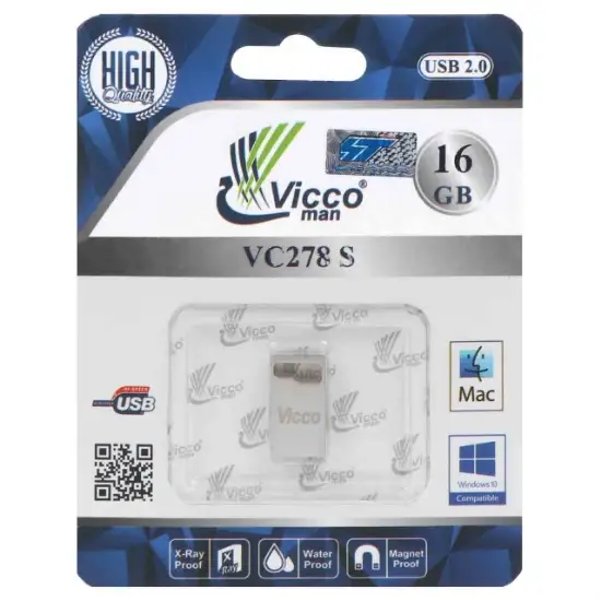 تصویر فلش مموری ویکومن مدل VC278 S USB2.0 ظرفیت 16 گیگابایت