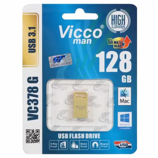 تصویر فلش مموری ویکومن مدل VC378 G USB3.1 ظرفیت 128 گیگابایت