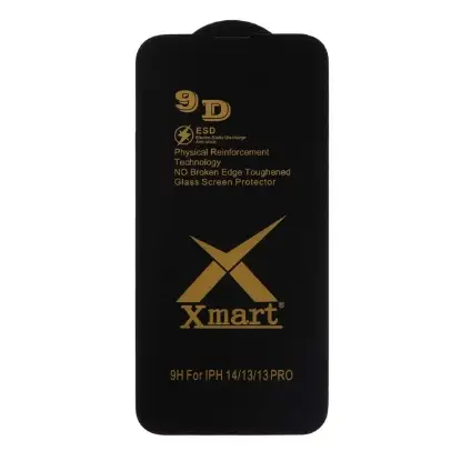 تصویر گلس گوشی Full Cover X Mart 9D-ESD برای iPhone 13/13 Pro/14