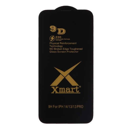 تصویر گلس گوشی Full Cover X Mart 9D-ESD برای iPhone 13/13 Pro/14