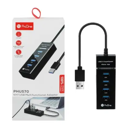 نمایش جزئیات هاب 4 پورت USB3.0 پرووان مدل PHU570