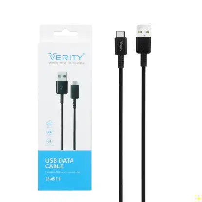 نمایش جزئیات کابل تبدیل USB به UCB-C وریتی مدل CB 3151 T-B طول 1 متر