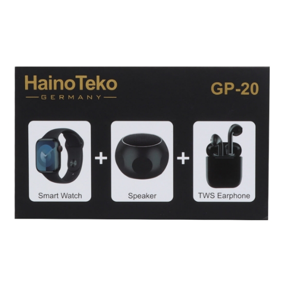 تصویر پک ساعت هوشمند هاینو تکو مدل GP-20 به همراه ایرپاد و اسپیکر