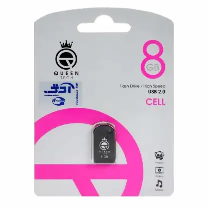 تصویر فلش مموری کوئین تک مدل CELL USB2.0 ظرفیت 8 گیگابایت