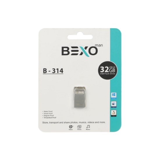 تصویر فلش مموری بکسو مدل B-314 USB2.0 ظرفیت 32 گیگابایت
