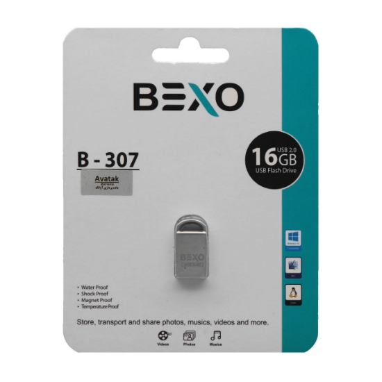 تصویر فلش مموری بکسو مدل B-307 USB2.0 ظرفیت 16 گیگابایت