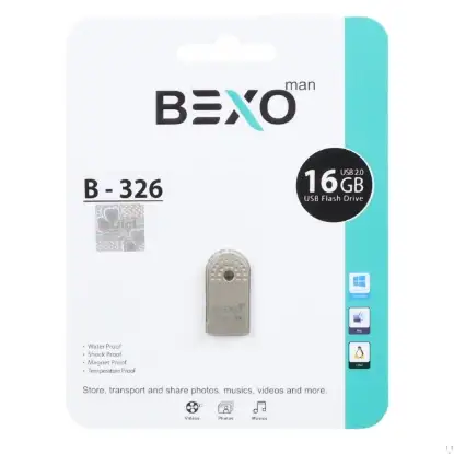 تصویر فلش مموری بکسو مدل B-326 USB2.0 ظرفیت 16 گیگابایت