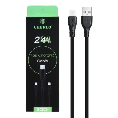 نمایش جزئیات کابل تبدیل USB به MicroUSB چرلو مدل CH-V809 به طول 1.1 متر