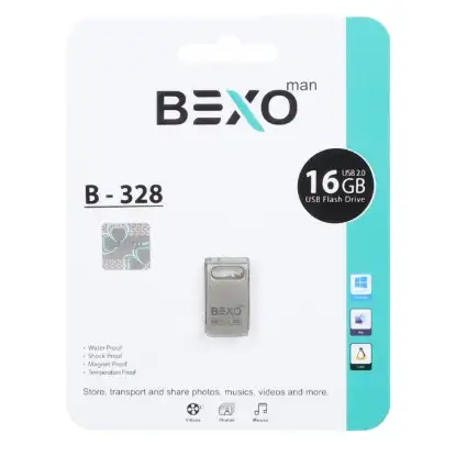 نمایش جزئیات فلش مموری بکسو مدل B-328 USB2.0 ظرفیت 16 گیگابایت