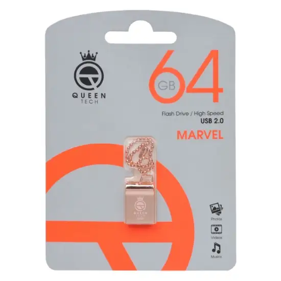 تصویر فلش مموری کوئین تک مدل Marvel USB2.0 ظرفیت 64 گیگابایت