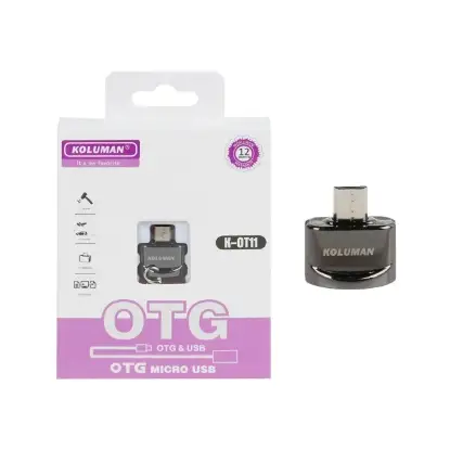 تصویر مبدل OTG microUSB به USB کلومن مدل K-0T11