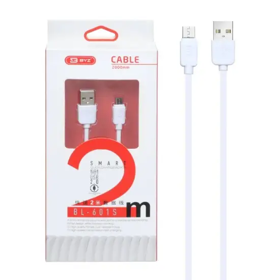 تصویر کابل تبدیل USB به micro-USB مدل BL-601S طول 2 متر