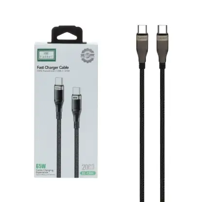 نمایش جزئیات کابل تبدیل USB-C به USB-C ارلدام مدل EC-150C طول 1 متر