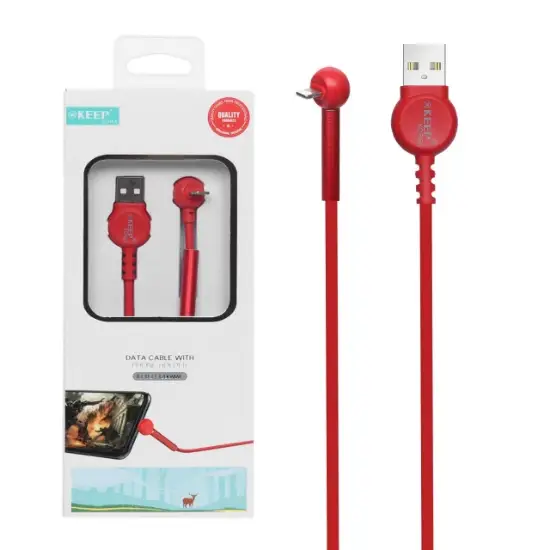 تصویر کابل تبدیل USB به Lightning مدل KP03 طول 1.2 متر