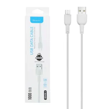 نمایش جزئیات کابل تبدیل USB به microUSB وریتی مدل CB 3140 W-A طول 1 متر