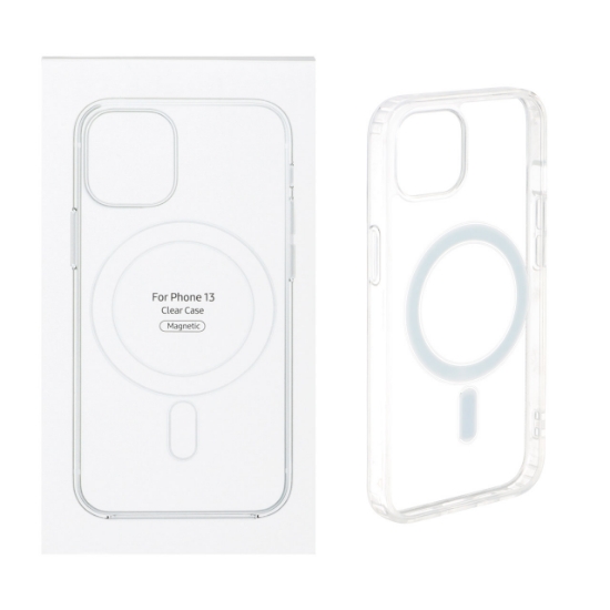 تصویر قاب گوشی شفاف با قابلیت شارژ MagSafe برای iPhone 13/14