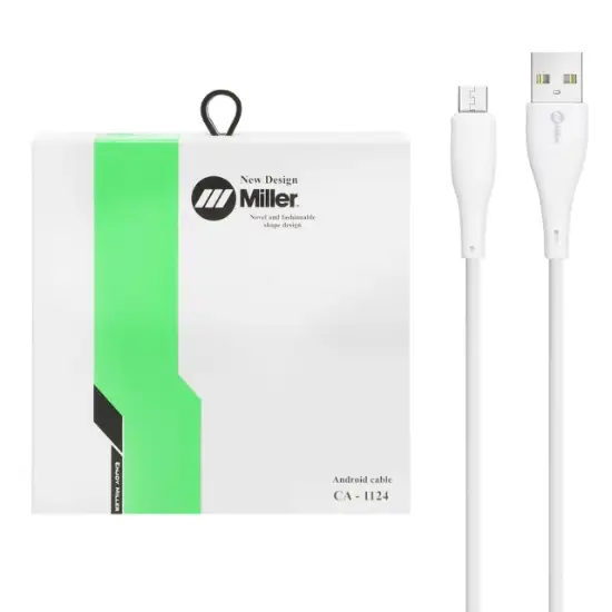 تصویر کابل تبدیل USB به microUSB میلر مدل CA-1124 طول 1 متر