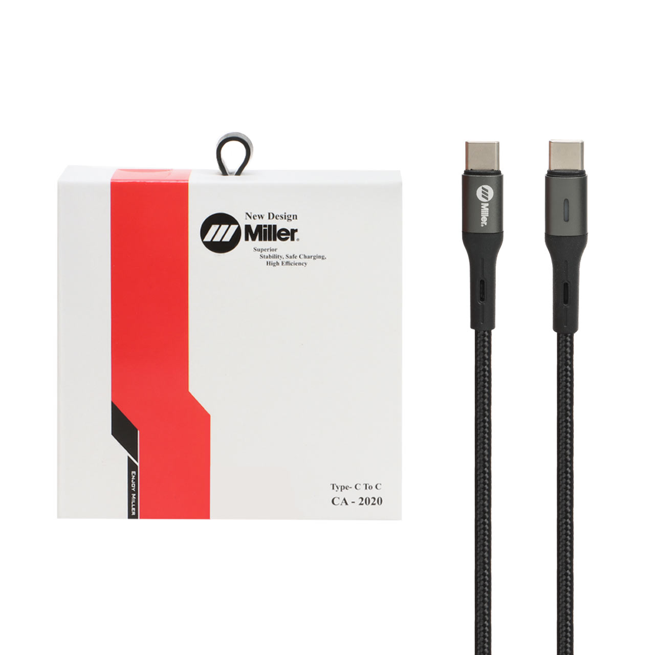 کابل تبدیل USB-C به USB-C میلر مدل CA-2020 طول 1 متر