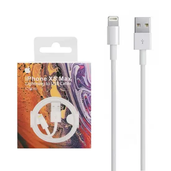 تصویر کابل تبدیل USB به Lightning مدل iphone Xs Max طول 1 متر