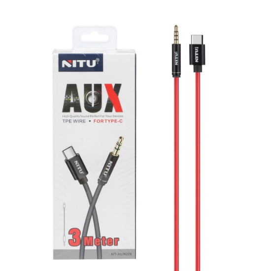 تصویر کابل تبدیل USB-C به AUX نیتو مدل 008