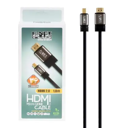 تصویر کابل HDMI به micro HDMI مدل KP-CHM2018 طول 1.8 متر