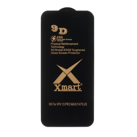 تصویر گلس گوشی Full Cover X Mart 9D-ESD برای iPhone 13 Pro Max / 14 Plus