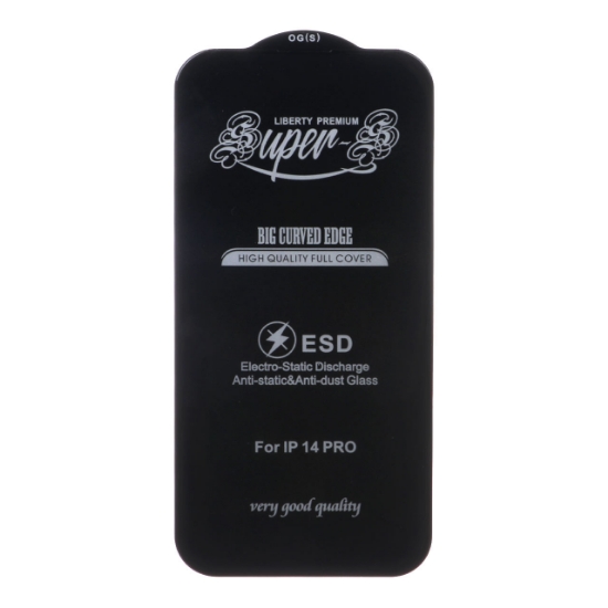 تصویر گلس گوشی آنتی استاتیک Full Cover Super S-OG برای Iphone 15 / 14 Pro