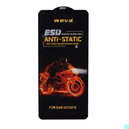 نمایش جزئیات گلس گوشی Full Cover ESD Anti Static - Weva برای Samsung A21 / A21S / Xiaomi Poco X3 GT / Redmi Note 10 Pro 5G