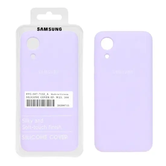 تصویر قاب گوشی سیلیکونی پاک کنی اورجینال درجه یک برای Samsung Galaxy A03 Core