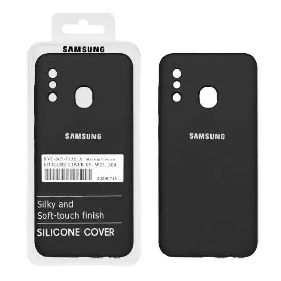تصویر قاب گوشی سیلیکونی پاک کنی اورجینال درجه یک برای Samsung Galaxy A20/A30