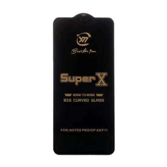 تصویر گلس گوشی Full Cover Super X برای Xiaomi Redmi Note 8 Pro