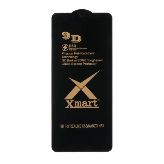 تصویر گلس گوشی Full Cover X Mart 9D-ESD برای Samsung A05 / A05S / Xiaomi Redmi 13C / Poco C65
