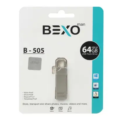 نمایش جزئیات فلش مموری بکسو مدل B-505 USB2.0 ظرفیت 64 گیگابایت