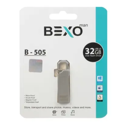 نمایش جزئیات فلش مموری بکسو مدل B-505 USB2.0 ظرفیت 32 گیگابایت