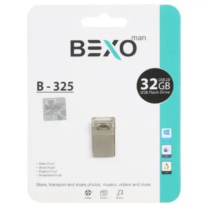 نمایش جزئیات فلش مموری بکسو مدل B-325 USB2.0 ظرفیت 32 گیگابایت