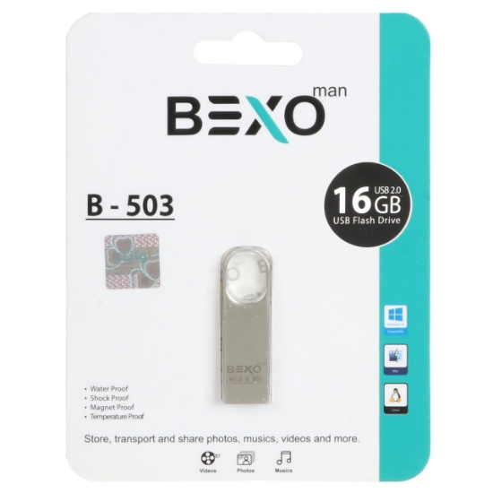 تصویر فلش مموری بکسو مدل B-503 USB2.0 ظرفیت 16 گیگابایت