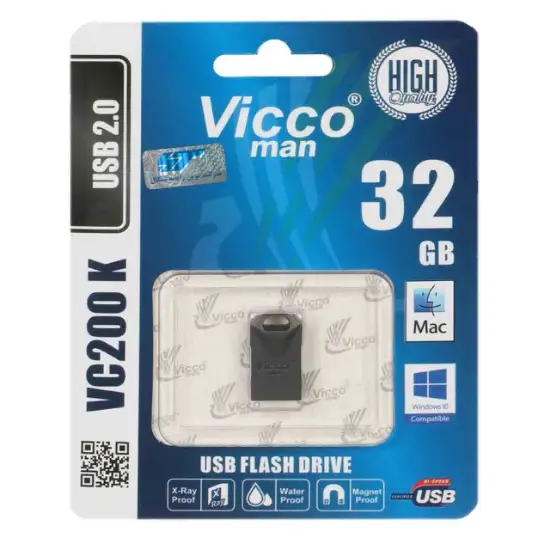 تصویر فلش مموری ویکومن مدل VC200 K USB2.0 ظرفیت 32 گیگابایت