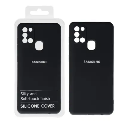 نمایش جزئیات قاب گوشی نیو سیلیکون محافظ لنزدار RF برای Samsung A21S