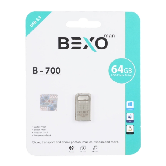 تصویر فلش مموری بکسو مدل B-700 USB3.0 ظرفیت 64 گیگابایت