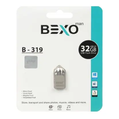 تصویر فلش مموری بکسو مدل B-319 USB2.0 ظرفیت 32 گیگابایت