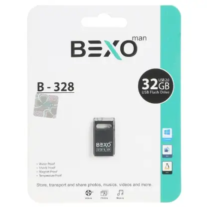 نمایش جزئیات فلش مموری بکسو مدل B-328 USB2.0 ظرفیت 32 گیگابایت