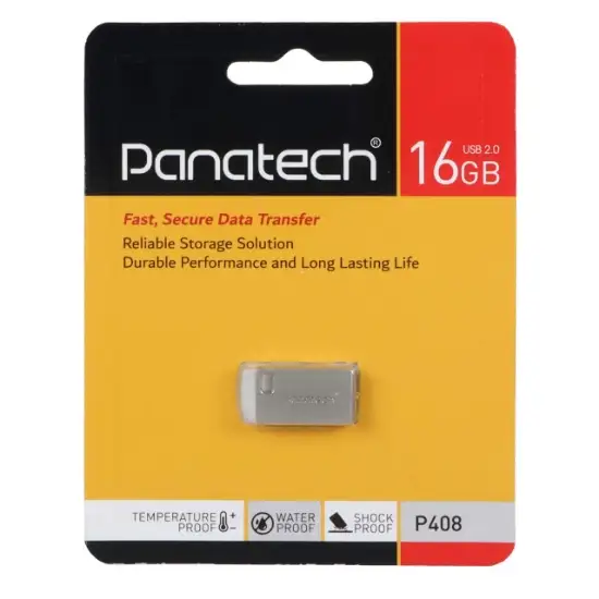 تصویر فلش مموری پاناتک مدل P408 USB2.0 ظرفیت 16 گیگابایت