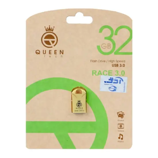 تصویر فلش مموری کوئین تک مدل Race USB3.0 ظرفیت 32 گیگابایت