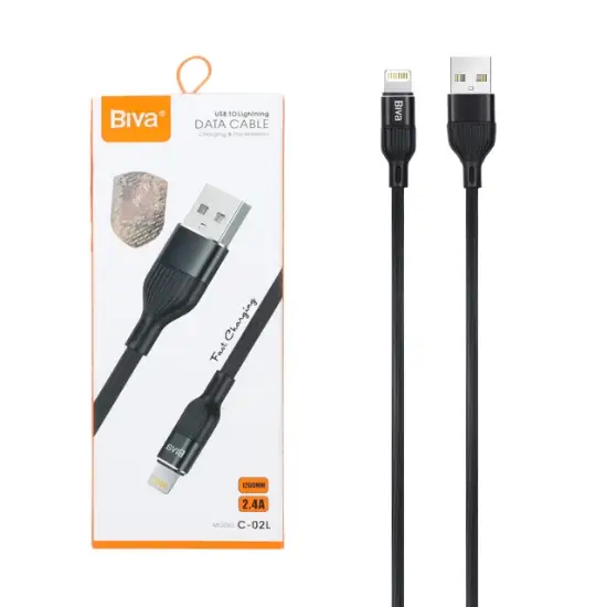 تصویر کابل تبدیل USB به لایتنینگ بیوا مدل C-02L